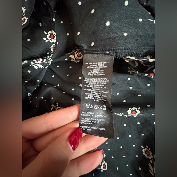 Free People Haven Midi Dress Black Combo Floral Embroidered Backless Size M NWT - Picture 16 of 16